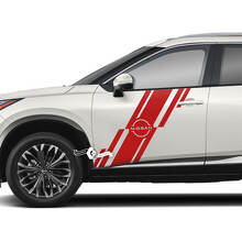 Coppia Nissan Rogue porta laterale parafango posteriore adesivo decalcomania grafica in vinile
 2