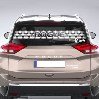 Adesivo per lunotto posteriore per Nissan Rogue con grafica adesiva in vinile con mappa topografica
 1