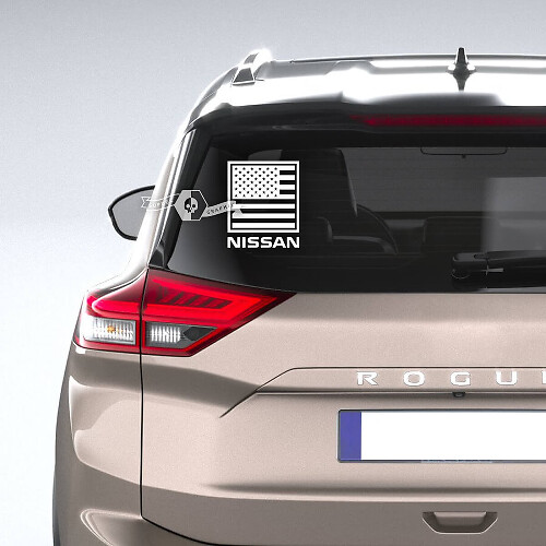 Adesivo Vinil Bandiera USA per Finestrino Posteriore Nissan Rogue