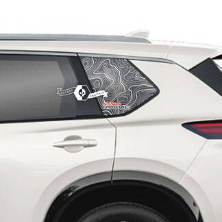 Grafica adesiva in vinile per finestrino posteriore Nissan Rogue
