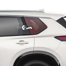 Grafica adesiva in vinile per finestrino posteriore Nissan Rogue
 4