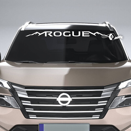 Grafica dell'autoadesivo della decalcomania del vinile della finestra del parabrezza di Nissan Rogue Mountains
