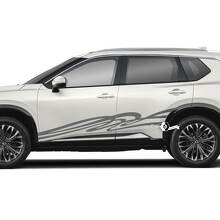 Grafica adesiva in vinile per porte laterali Nissan Rogue Spirit
 2