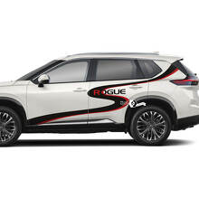 Grafica adesiva in vinile per porte laterali Nissan Rogue S Wave
 2