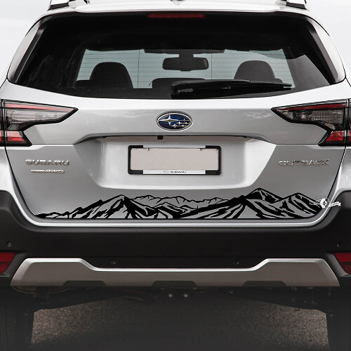 Adesivo in Vinile per Portellone Posteriore Mountain Range per Subaru Outback