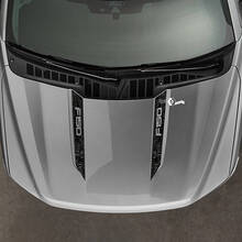 Ford F-150 2021-2024 Ampio cofano lancia strisce topografiche mappa design adesivi in ​​vinile decalcomanie
 3