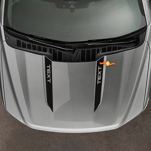 Musclecar truck truck 2021-2024 Wide Hood Spear Stripes Decalcomanie in vinile e adesivi grafici
