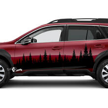 Kit Adesivi in Vinile Stile Forestale per Portiera per Subaru Outback_2