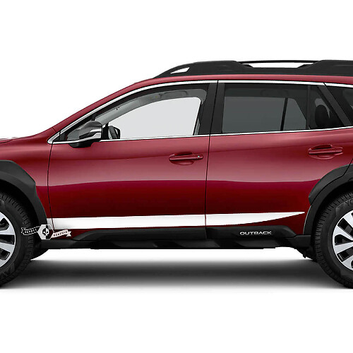 Kit Adesivi in Vinile Strisce Laterali Affilate per Subaru Outback_1