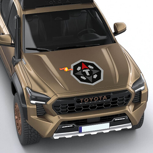 Adesivo decalcomania logo cofano Toyota Tacoma Trailhunter 2024
