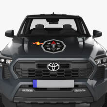Adesivo decalcomania logo cofano Toyota Tacoma Trailhunter 2024
 4