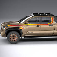 Toyota Tacoma Vintage Stripes per Trailhunter 2024 TRD PRO, SR5, adesivo decalcomania PreRunner
 5