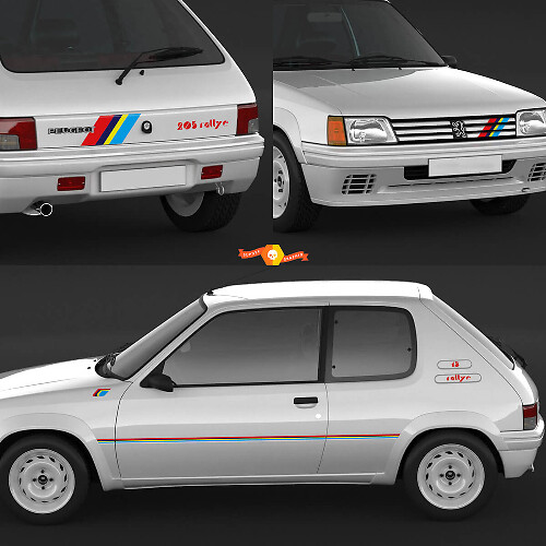 Kit adesivi in vinile per strisce Peugeot 205 Rallye
