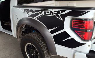 Ford Raptor SVT F150 Bedside Predator Decalcomanie grafiche in vinile Kit di installazione incluso