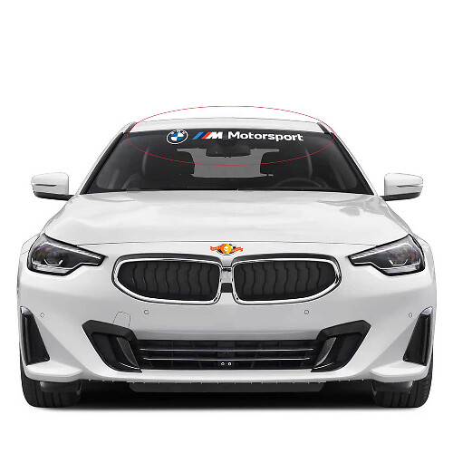 Adesivo in vinile con decalcomania per parabrezza BMW M Motorsport

