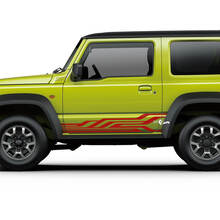 Grafica adesiva decalcomania per porte Suzuki JIMNY Geometry Side Stripes
 2