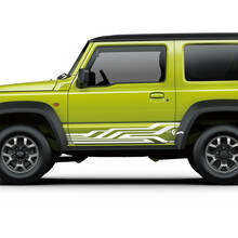 Grafica adesiva decalcomania per porte Suzuki JIMNY Geometry Side Stripes
 3