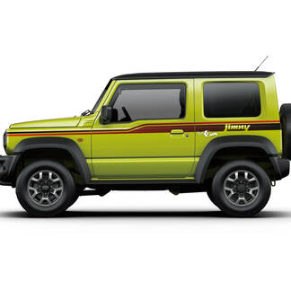 Grafica adesiva per decalcomanie Suzuki JIMNY Side Stripes Doors con sfumatura
