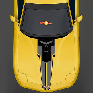 Strisce Chevrolet Corvette C5 2 colori con adesivi decalcomanie Jake Skull
