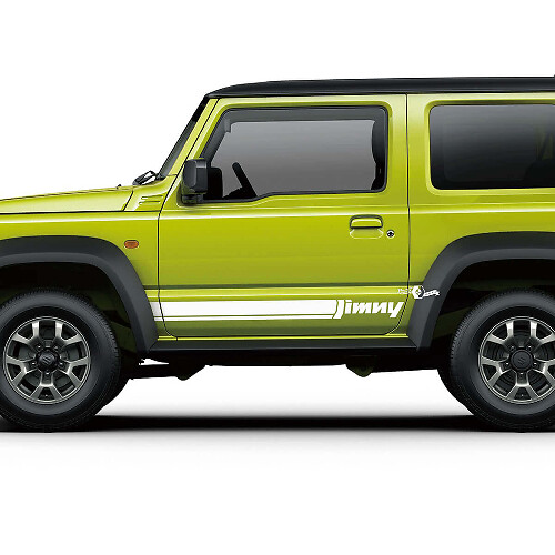 Adesivi Strisce Laterali Battitacco Con Scritta Per Suzuki JIMNY