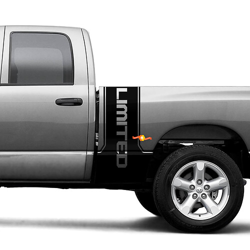 Striscia adesivo verticale grafica laterale Dodge Ram 1500 Power Wagon Limited
