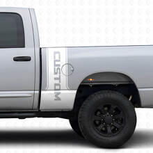 Kit adesivi in vinile con scritta personalizzata a striscia laterale posteriore per Dodge Ram Power Wagon_5