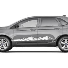 2x adesivi grafici in vinile per decalcomanie per carrozzeria Ford Edge Doors Side Mountains 2
 3