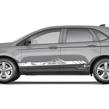 2x adesivi grafici in vinile per decalcomanie per carrozzeria Ford Edge Doors Side Mountains 3
 3