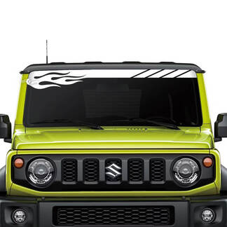 Grafica adesiva decalcomania Suzuki JIMNY parabrezza Flame
