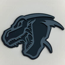 Distintivo 3D Fender Badge Emblema TRX Dinosaur Dodge
 3