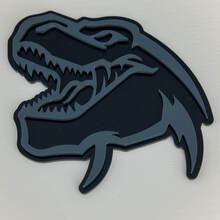 Distintivo 3D Fender Badge Emblema TRX Dinosaur Dodge
 4