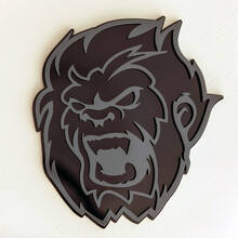 Emblema dei distintivi del parafango del distintivo 3D di Angry Yeti Sasquatch
 5