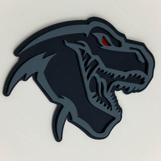 Distintivo 3D Fender Badge Emblema TRX Dinosauro Dodge Red Eye
