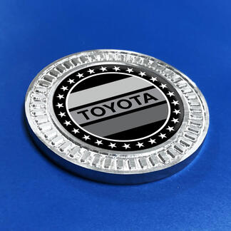 Badge 3D Toyota Vintage Stars TRD Emblema in metallo e alluminio
