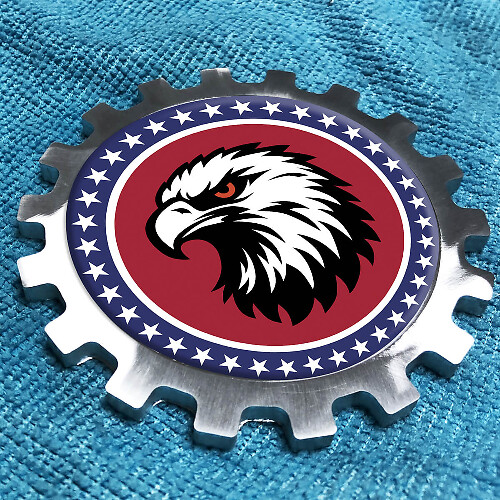 Distintivo Universale in Alluminio Aquila Calva Americana