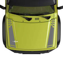 Adesivo Striscia Cofano Bandiera a Scacchi 2 Pezzi per Suzuki JIMNY 3