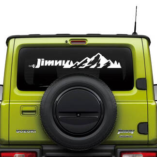 Grafica adesiva con decalcomania del logo del lunotto posteriore Suzuki JIMNY Mountains
