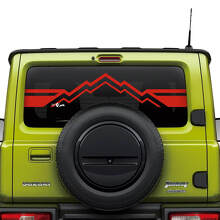 Adesivo Decorativo per Vetro Posteriore Mountains per Suzuki JIMNY 2