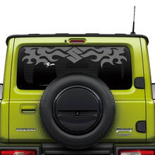 Grafica adesiva con logo tribale per finestrino posteriore Suzuki JIMNY
 3