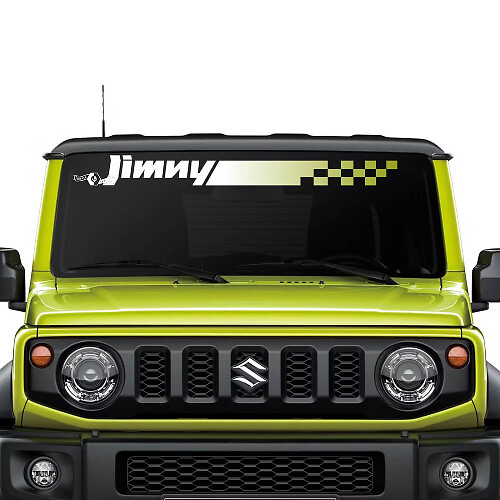 Grafica adesiva decalcomania per parabrezza con bandiera a scacchi Suzuki JIMNY
