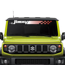 Grafica adesiva decalcomania per parabrezza con bandiera a scacchi Suzuki JIMNY
 2