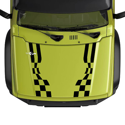 Adesivo grafico a scacchi bandiera a quadri per Suzuki JIMNY 2
