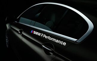 Coppia decalcomanie adesive in vinile con logo BMW Performance per M3 M5 M6 e36 adatte a tutti i modelli
