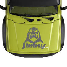 Grafica adesiva decalcomania logo Suzuki JIMNY Hood Skull
 2