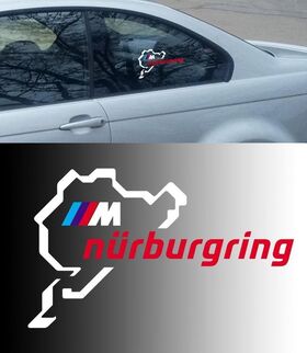 Adesivo decalcomania in vinile da corsa per carrozzeria BMW Motorsport M Nurburgring Ring
