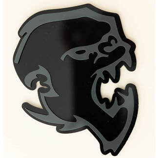 Emblema dei distintivi del parafango del distintivo 3D Gorilla arrabbiato
