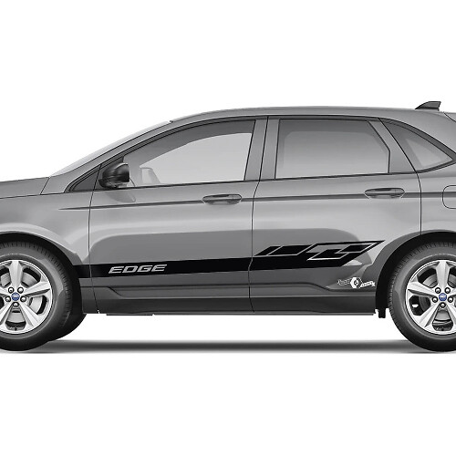 2x adesivi con grafica in vinile per decalcomanie per carrozzeria in vinile per porte laterali Ford Edge 4
