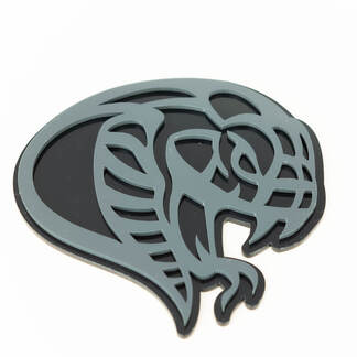 Emblema dei distintivi del parafango del distintivo 3D del serpente Hellsnake
 1