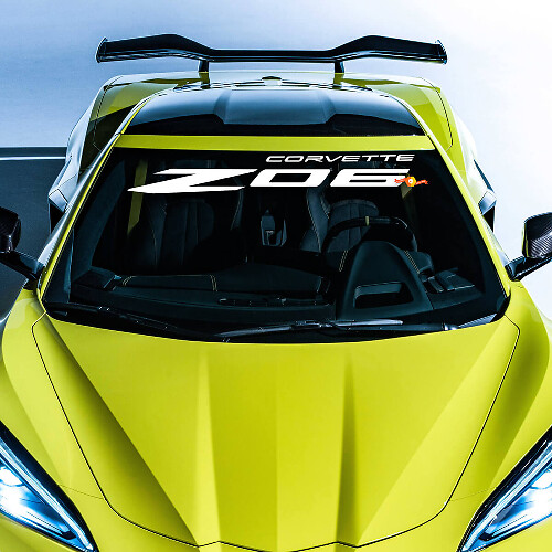 Parabrezza Chevrolet Chevy C8 Corvette Z06 adesivo in vinile

