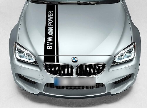 Adesivo a doppia striscia rally M Power Style per cofano BMW